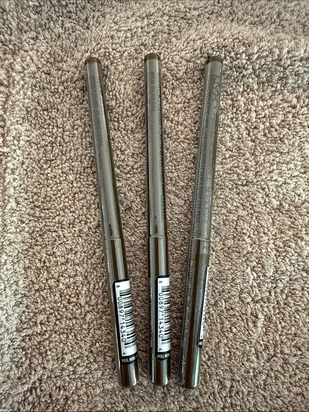 NYX Golden Olive waterproof eyeliner Set of 3